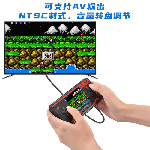FC3000新版掌上游戏机 复古经典手柄款 双人街机外接电视机拳皇 - 图1