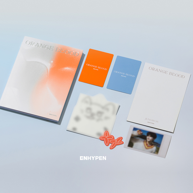ENHYPEN专辑 ORANGE BLOOD 迷你5辑 官方正版小卡写真集特典 周边 - 图3