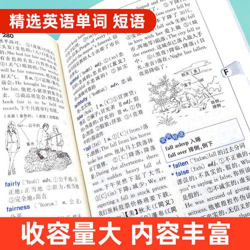 2026年新编双色本正版高中初中小学生专用实用新英汉词典汉英互译双解多全功能工具书大全新华现代汉语英语英文小字典便携朗文成语 - 图1