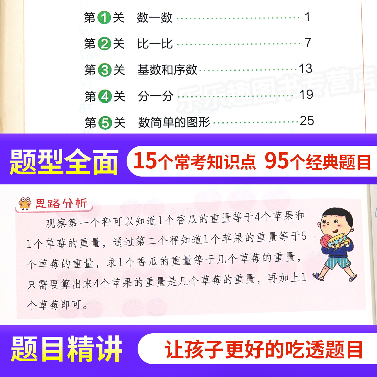 小学数学思维训练一年级上册下册小学奥数举一反三创新思维应用题计算题强化训练专项拓展逻辑思维训练练习题教材教辅基础知识全解 - 图1