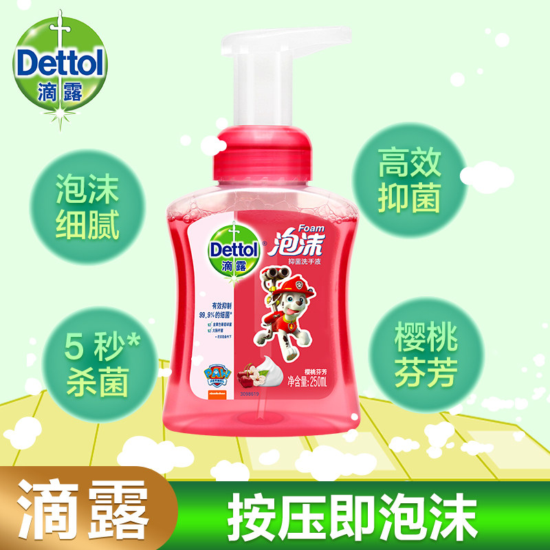 滴露泡沫清香型宝宝家用袋装洗手液 雅伦居家日用洗手液