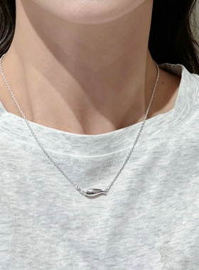足银999纯银转运珠小鱼项链女