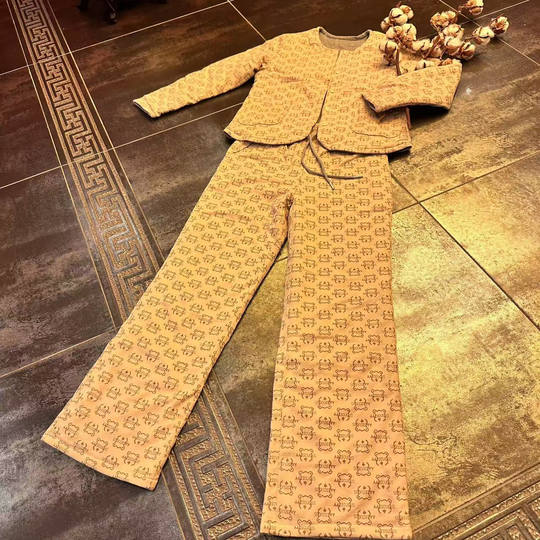 Chanzhao-women's traditional Chinese medicine health Xinjiang long-staple cotton wicking cold trousers loose wide-leg trousers swing trousers cotton trousers