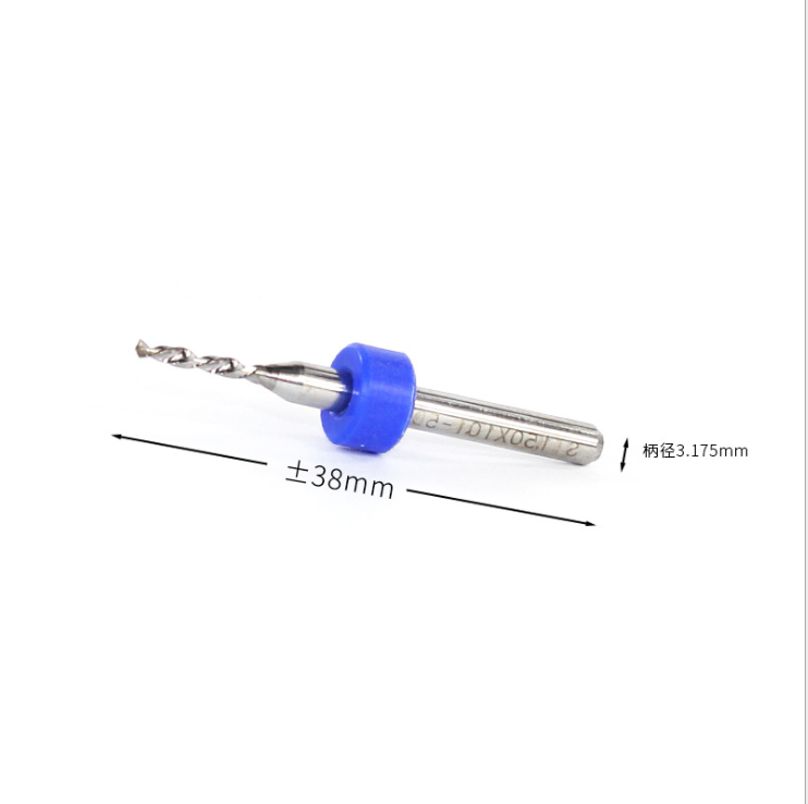 PCB合金钨钢麻花钻微型小定柄钻头套装金属0.5-3.0mm0.8/1/1.5/2