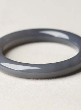 亲宝水晶浓烟紫和田玉手镯手链