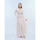 Satin stand collar shawl mesh skirt ຊຸດເຄື່ອງຫອມຂະຫນາດນ້ອຍ