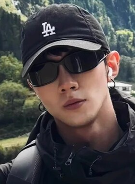 黑超耍酷2025大框发箍太阳镜男女登山遮阳墨镜旅游骑行帅气眼镜潮