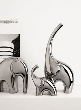 大象电镀装饰品摆件酒柜家居摆设