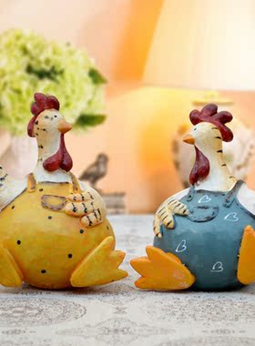 树脂情侣可爱田园摆件家居装饰品