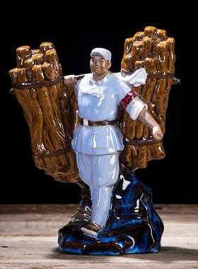 展厅摆件小红军丰收文化摆件