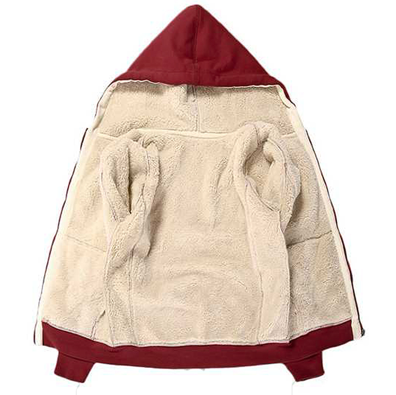 2024冬季羊羔绒加厚保暖卫衣女带帽衫拉链开衫韩版宽松大码潮外套 - 图1