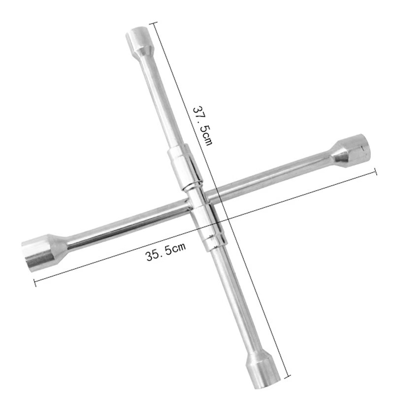 汽车轮胎十字扳手车载通用可折叠螺丝十字架拆卸工具补胎用品大全-图3