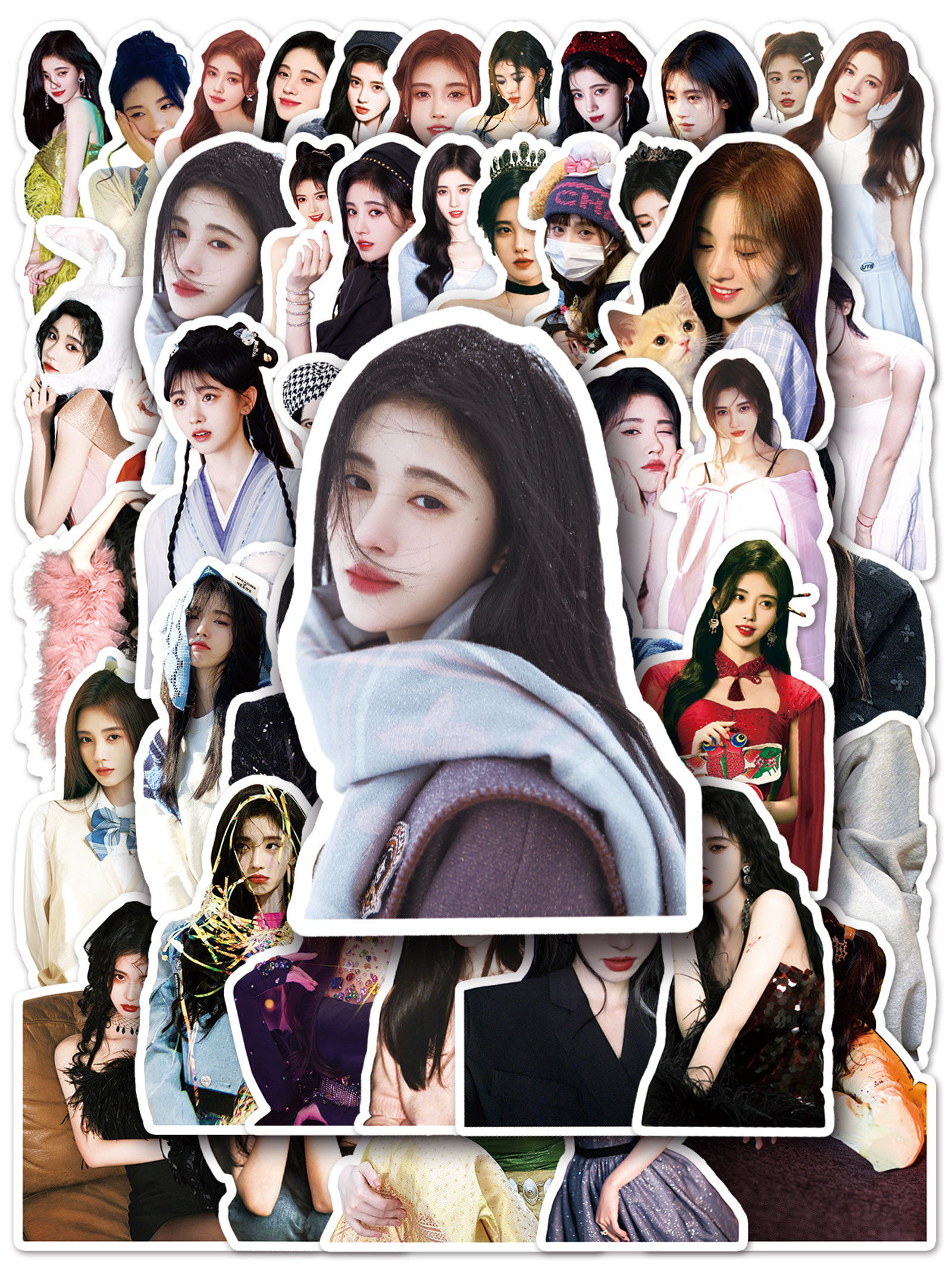 Ju Jingyi celebrity peripheral ledger material stickers