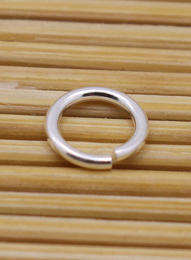 S925纯银项链扣接口diy饰品配件手链扣头小圈圈开口圈圆环