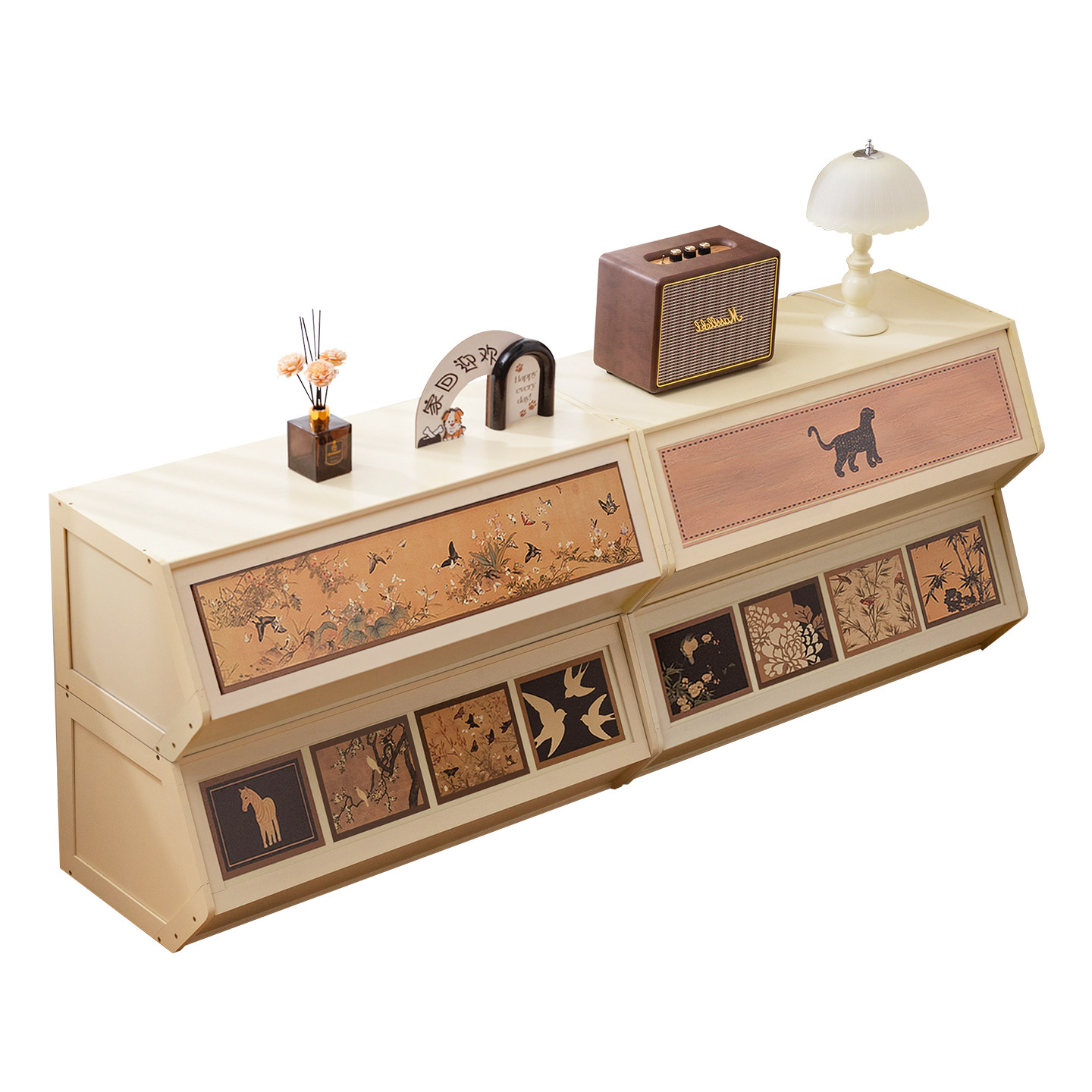 飘窗柜阳台储物柜子防晒靠墙一体榻榻米收纳柜杂物置物架空间利用,淘宝优惠券,粉丝福利购,淘宝优惠卷