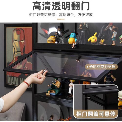 手办展示柜乐高亚克力展示架非玻璃产品陈列柜子货架模型玩具烟柜 - 图2