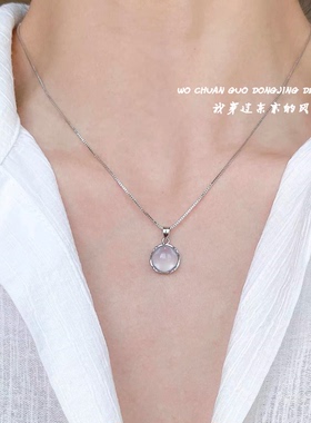 月光锁骨链高级设计感小众项链