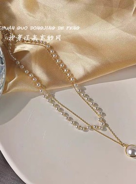 「全店买二赠一网红女珍珠项链