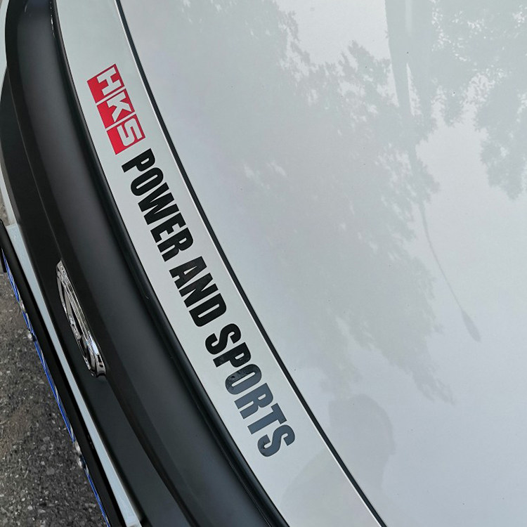 汽车机盖贴 hks汽车前杠下沿反光贴纸个性改装车身拉花防水不褪色,淘宝优惠券,粉丝福利购,淘宝优惠卷