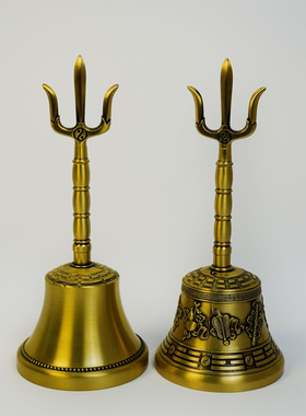 道法器暗八仙铃八卦三清铃太极八卦铃八仙八宝铃仿古青铜铃铛