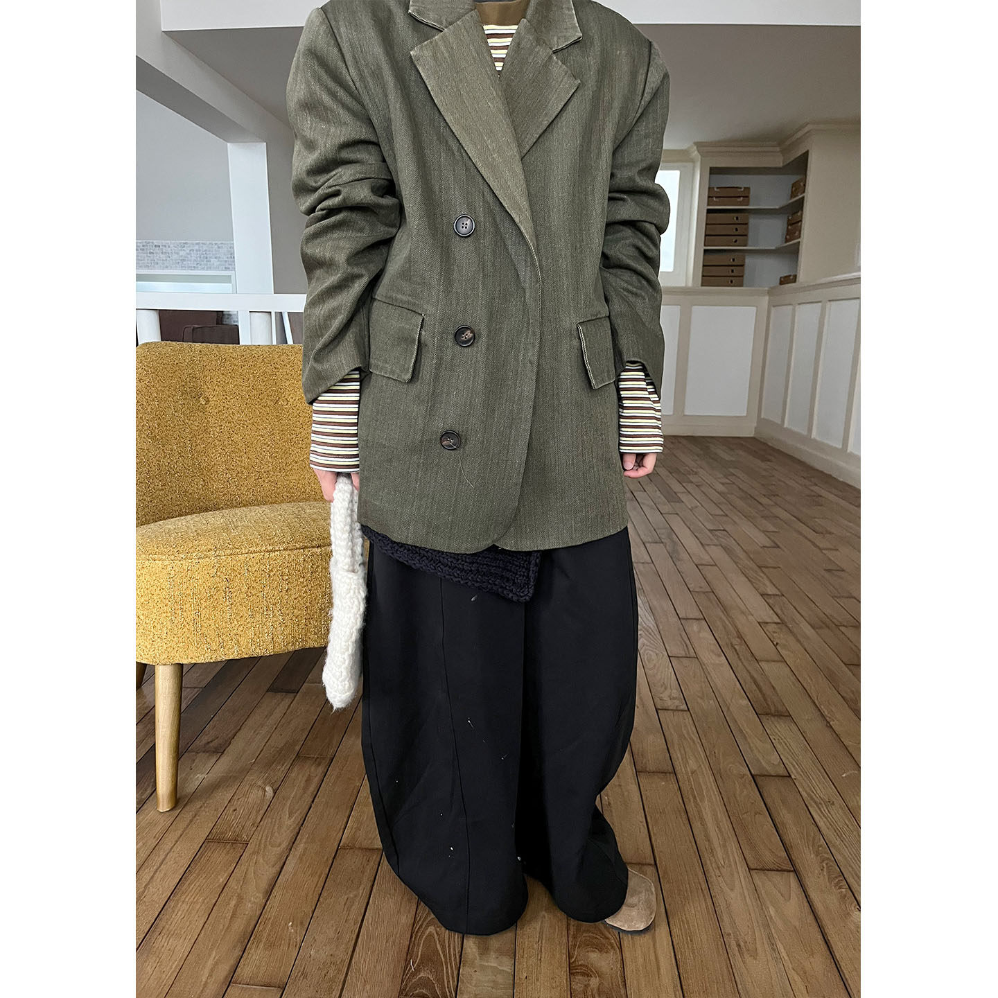 小众表妹 黑色弯刀裤巨显瘦超百搭廓形感宽松阔腿时髦直筒休闲裤,淘宝优惠券,粉丝福利购,淘宝优惠卷