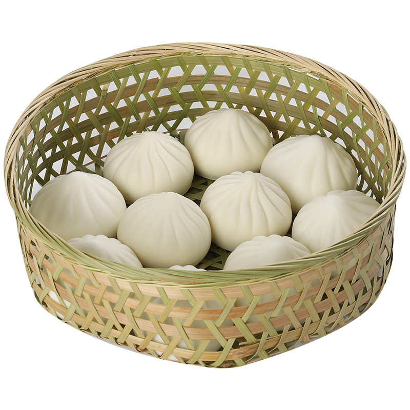 竹编蒸架竹蒸笼沥水篮竹篮子手工竹托盘水果盘家用镂空竹筐竹制品 - 图3