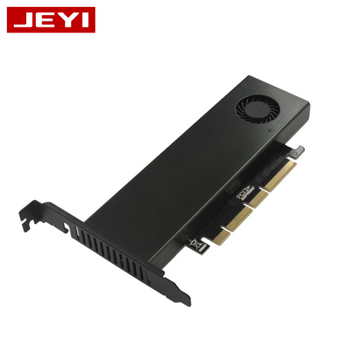 佳翼SK9 m.2扩展NVMe转接卡NGFF转PCIE3.0散热风扇SSD双接口SATA3 - 图1