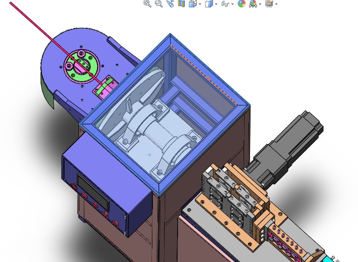 全自动钢丝折弯机3D图纸H165 非标自动化设备3D图纸3D素材资料 - 图3