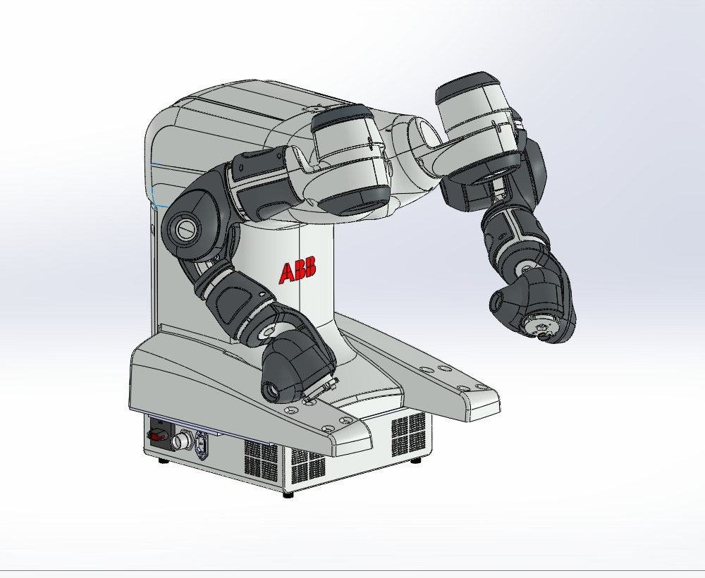 yumi协作机器人3d图纸ABB双臂关节机器人IRB14000图纸solidworks - 图1