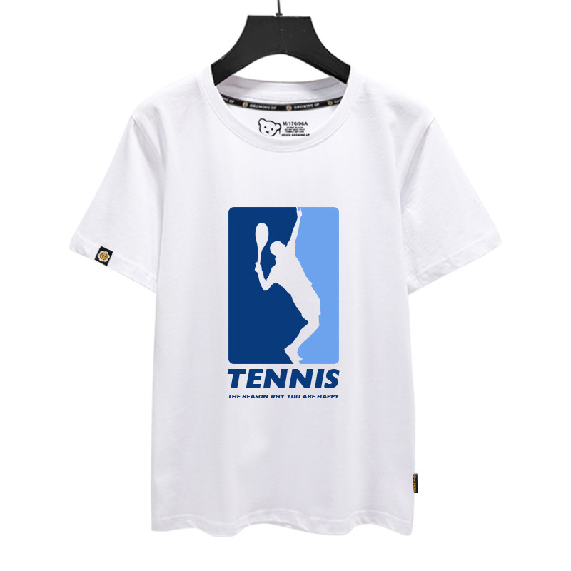 网球运动爱好者tennis网球俱乐部可定制工作服短袖T恤衫男女半袖