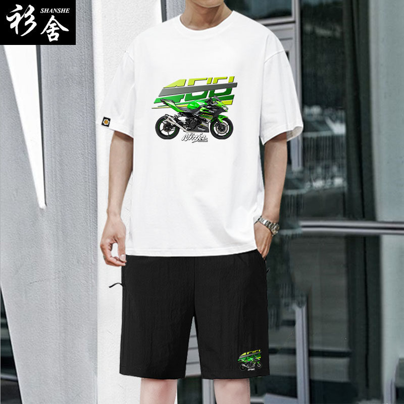 可定制川崎重机车摩托爱好者 t恤 衫舍男装T恤