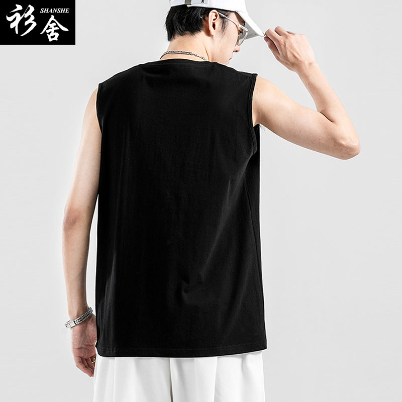 保住绿马不要乱跑绿码出行创意小马驹无袖T恤衫男士纯棉背心衣服