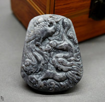 Natural and Tamyu Qinghai is expected to be a fragrant jade and jade pendant jade pendant jade pendant jade dragon and phoenix lovers Yupei