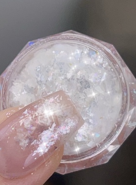 超薄欧泊粉氛围感美甲闪粉