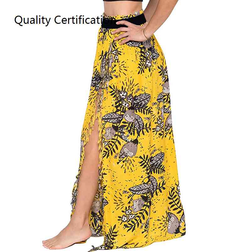 2020 new Printed split beach skirt skirt women-图2