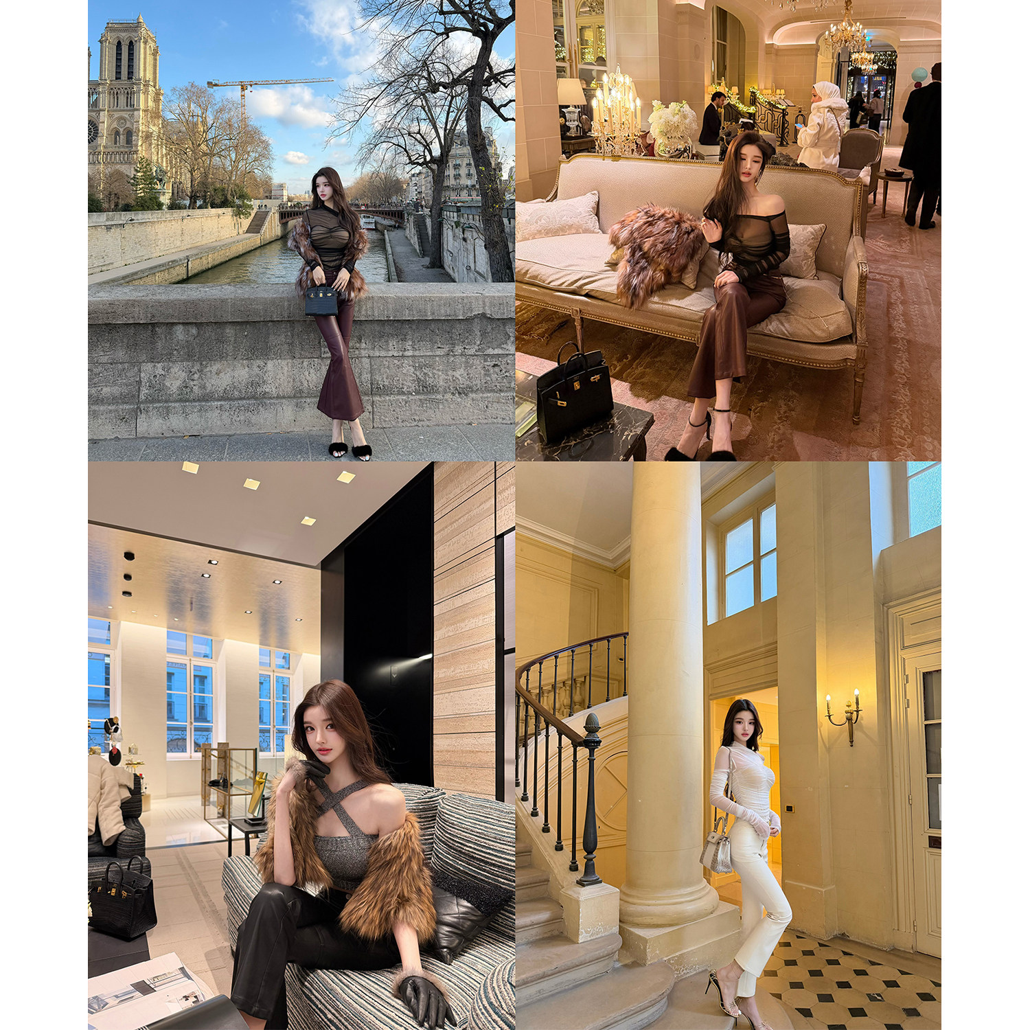 viola【克洛伊小姐】Ch*lo秀场神级皮裤显瘦磨毛九分裤微喇百搭,淘宝优惠券,粉丝福利购,淘宝优惠卷