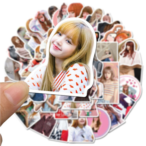 BLACKPINK贴纸jennie rose jisoo lisa明星周边手机壳diy手账贴画 - 图2