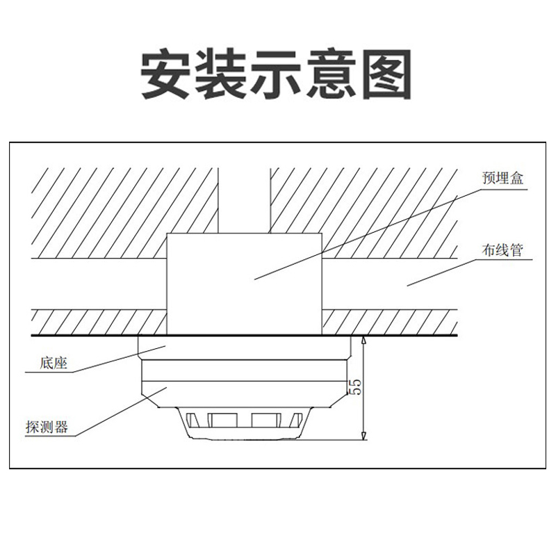 海湾烟感探测器JTY-GD-G3X/G5T点型光电感烟雾报警器火灾感应商用 - 图3