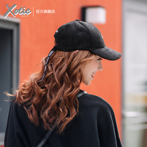 XOTIC官方NEVER翻毛硬顶鸭舌帽男女刺绣棒球帽岳雨婷同款户外遮阳 - 图2
