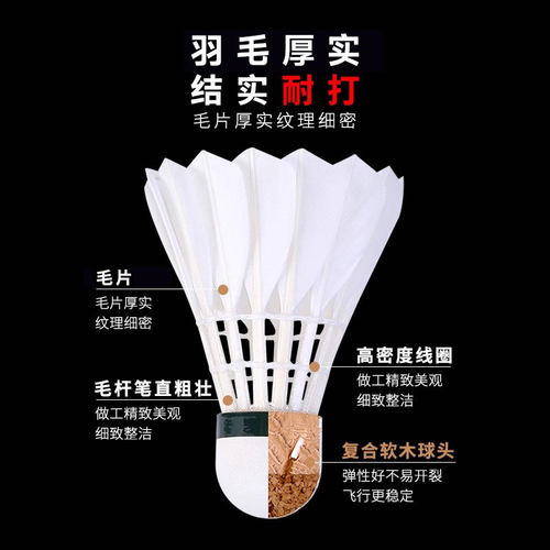 官网尤尼克斯yonex羽毛球12只yy专业训练比赛用耐打球AS05 03 02 - 图2
