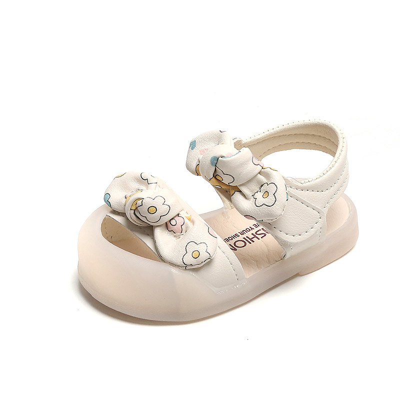 新款夏季儿童鞋公主包头防滑婴儿鞋子