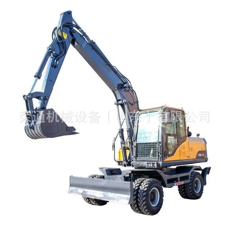 大型轮式挖掘机农用果园多功能挖土机驾驶室轮胎工程液压挖机,淘宝优惠券,粉丝福利购,淘宝优惠卷
