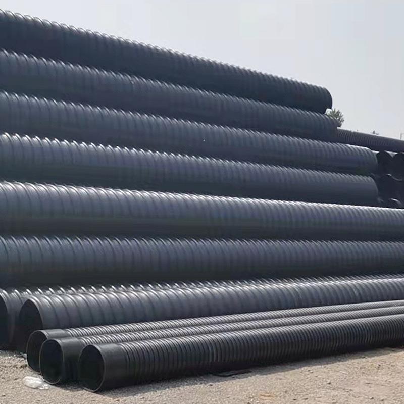 PE双壁波纹管800增强螺旋管大口径污水管排污井排水管工厂现货 - 图1