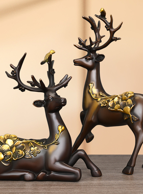 黄铜祝福中式书房客厅办公室