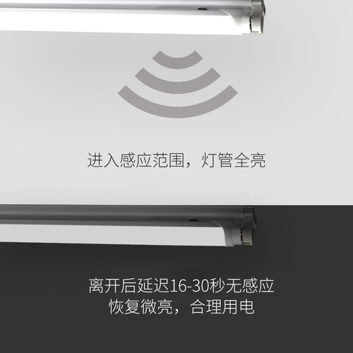 led微波雷达感应t8分体灯管1.2一体化地下车库感应灯节能日光灯管 - 图2
