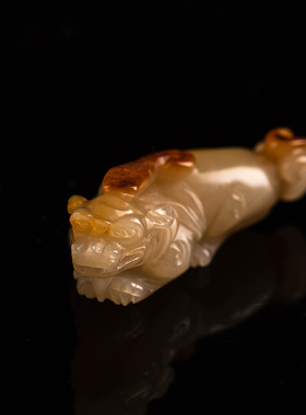 大善堂孤品寿山石精雕貔貅吊坠