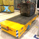 Automatic handling trolley Electric track flat car traction flatbed trailer workshop large cargo transport vehicle
