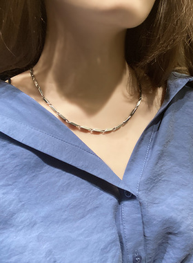 简约百搭钛钢冷淡风项链