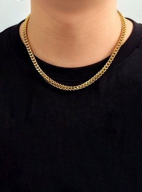 钛钢不掉色简约时尚项链