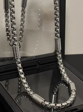 钛钢不褪色简约百搭拼接项链